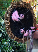 Load image into Gallery viewer, Dark Goddess incense and ring holder wall hanging