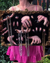 Load image into Gallery viewer, Xl Dark Goddess incense and ring holder wall hanging