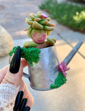 Load image into Gallery viewer, Baby mandrake necklace in watering pot!