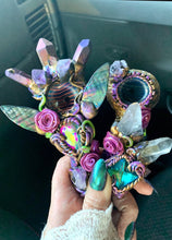 Load image into Gallery viewer, Crystal Pipe (mystic rose theme)