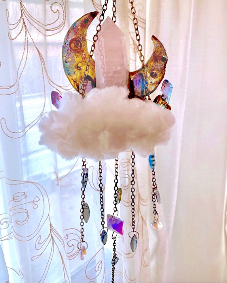 Crystal cloud wall hanging