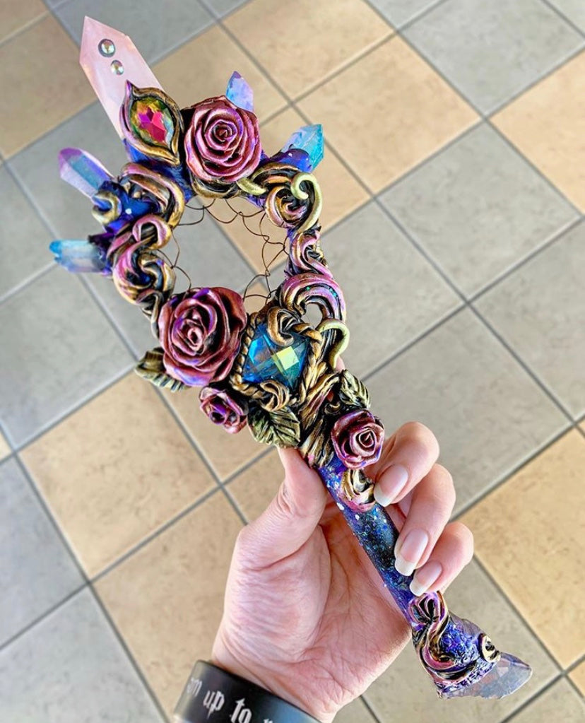 Rose Requiem wand