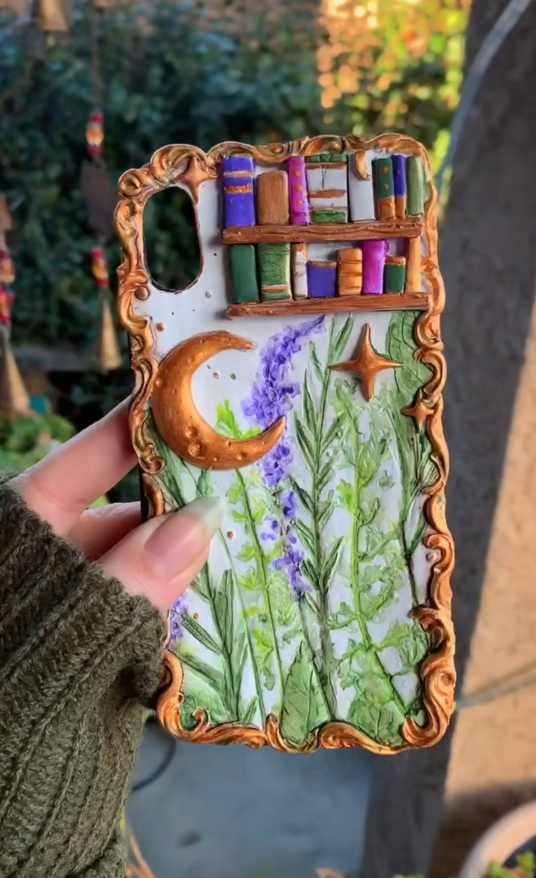 MoonLight Bookshelf phone case