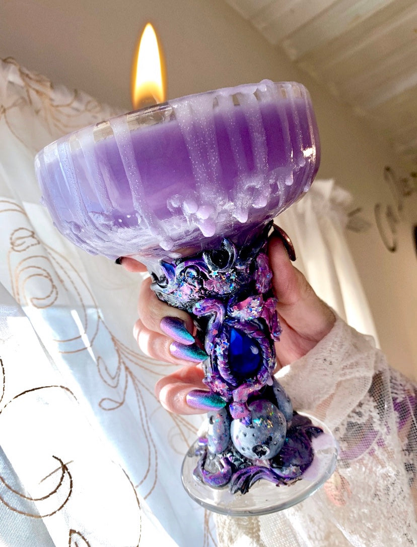 Mystic Moon chalice Candle