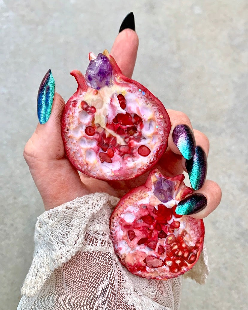 Persephone pomegranate necklace🖤