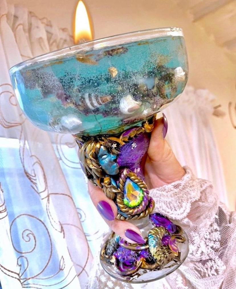 Mermaid chalice Candle
