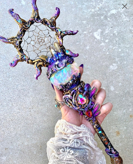 Sun Sorceress Dreamcatcher wand