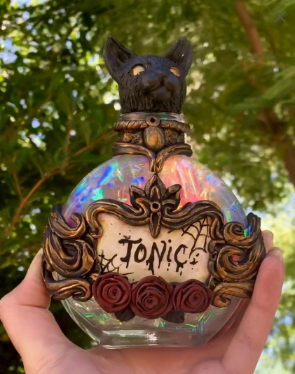 Black Cat spell bottle